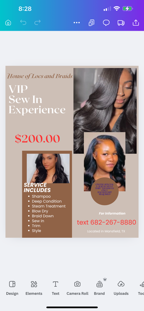VIP Sew-In Experience