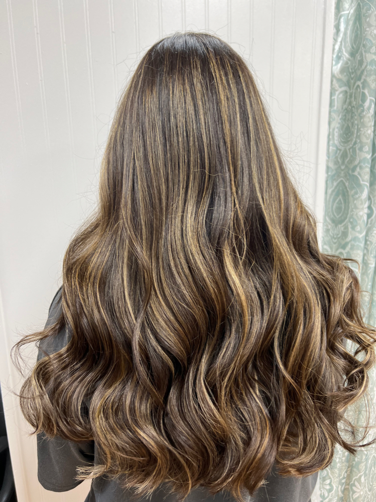 Balayage Or Full Foil + Blowdry