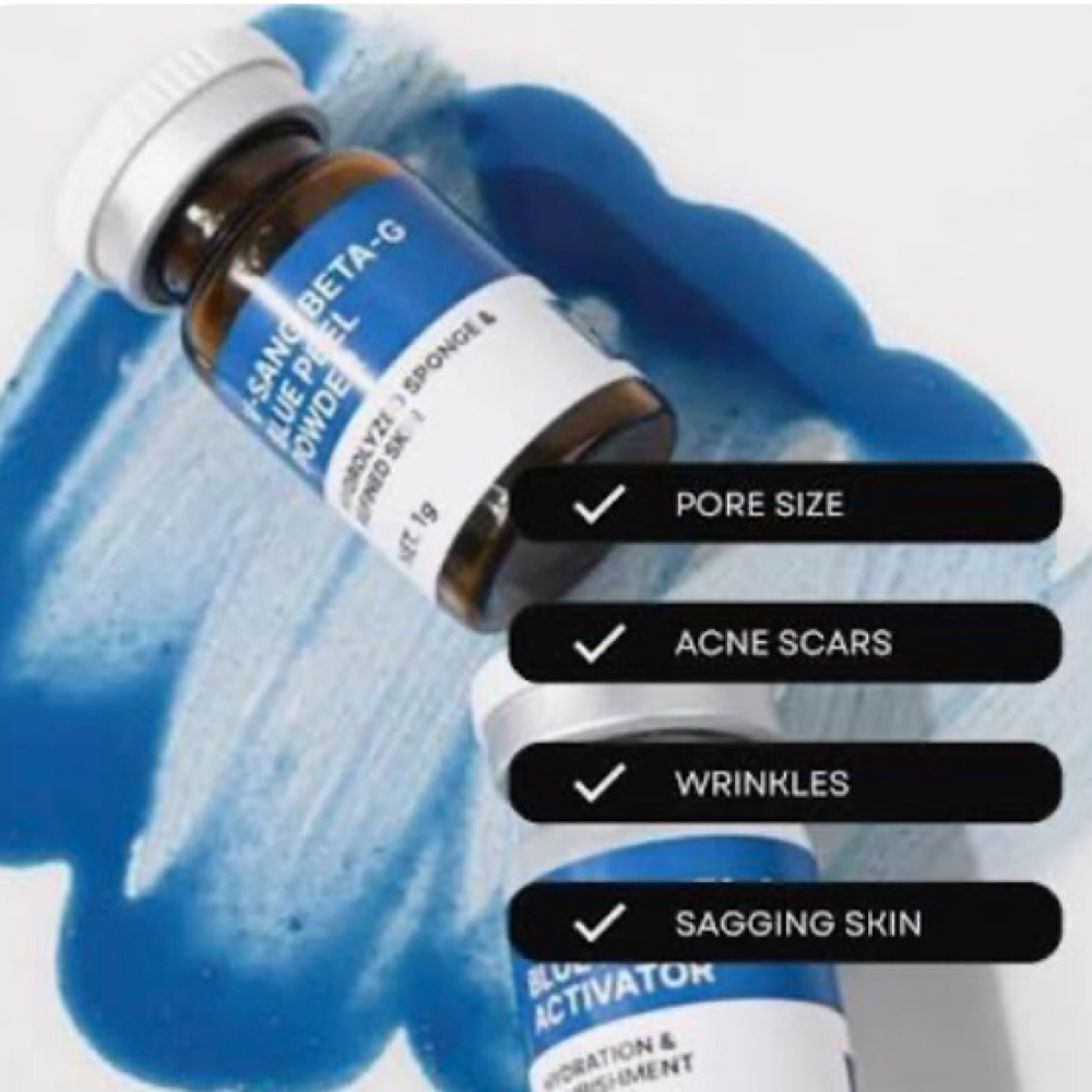 Korean blue Spicule Facial at Hans Esthetics in Plainfield, IL