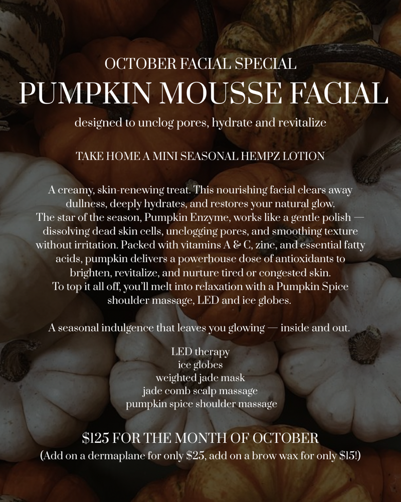 Pumpkin Mousse Facial