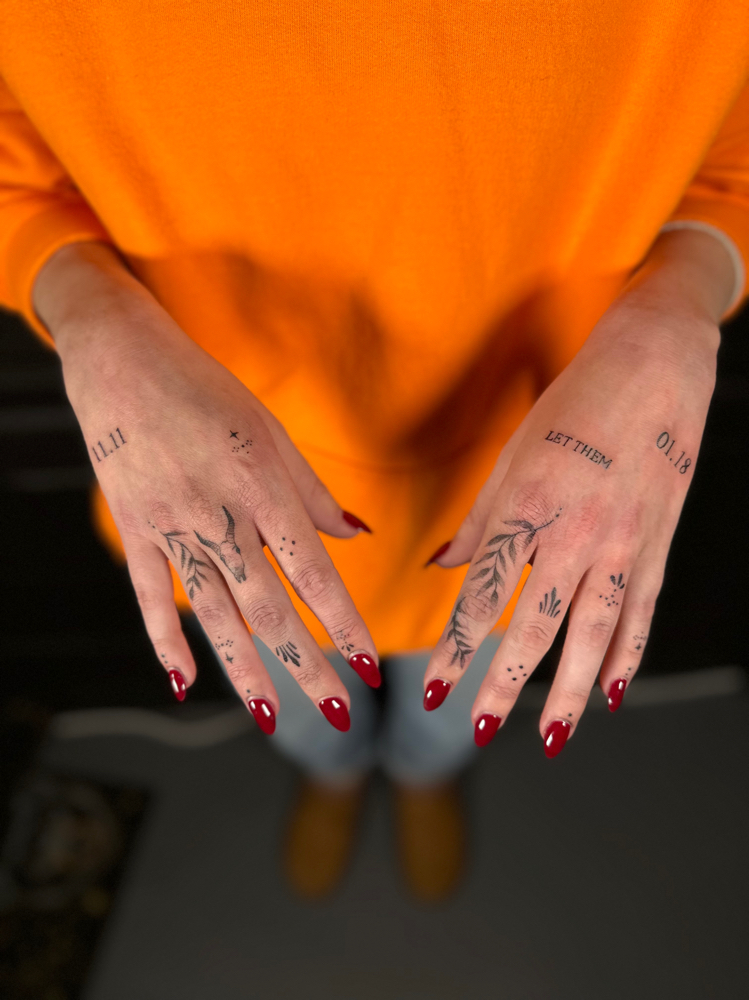 tiny tattoo hand bundle