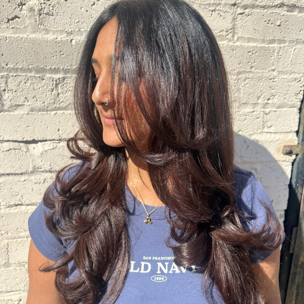 Root Retouch + Gloss at Cuts By Cookie in Glendale, CA