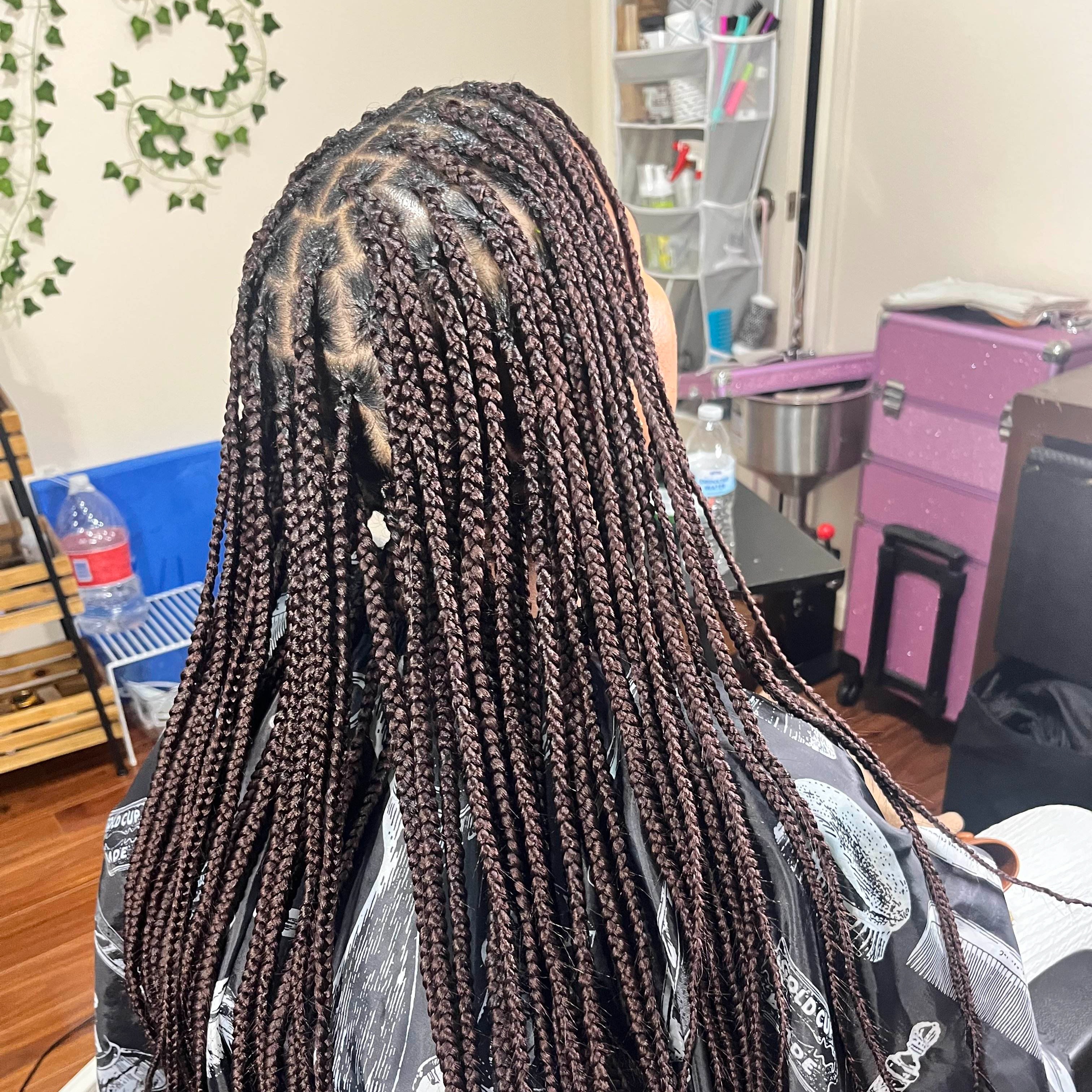 Smedium Knotless Braids Experience at The Braids Doctor in Houston, TX