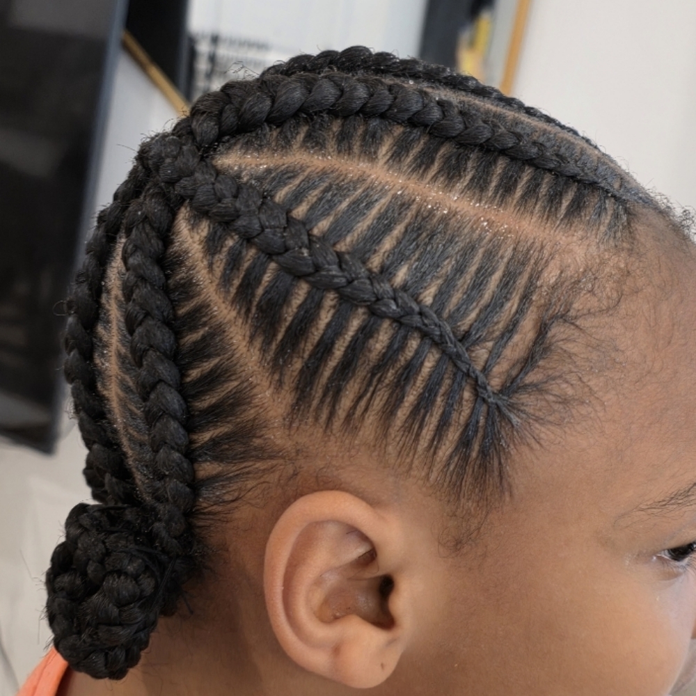 Girls Stitch Braids (4) Ages 8-11 at Braids By Bri in Nashville, TN