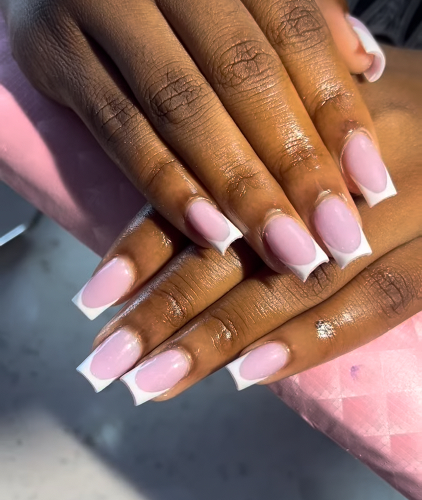 Short Acrylic French Fullset