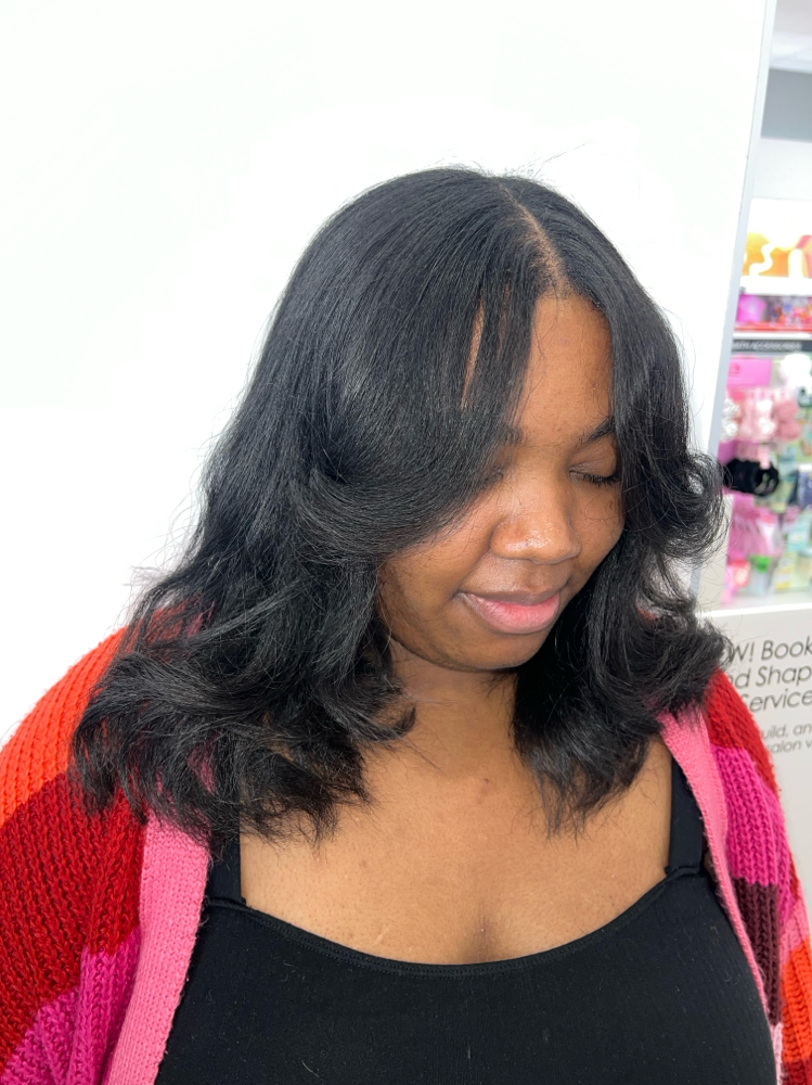 Silk Press & Curl 🤍