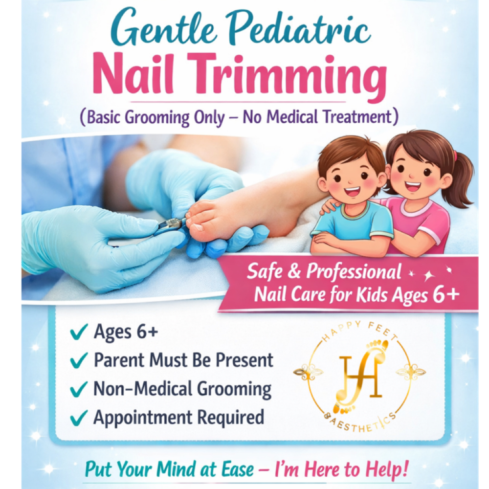 Pediatric Nail Care at Happy Feet & Aesthetics in Plainview, TX