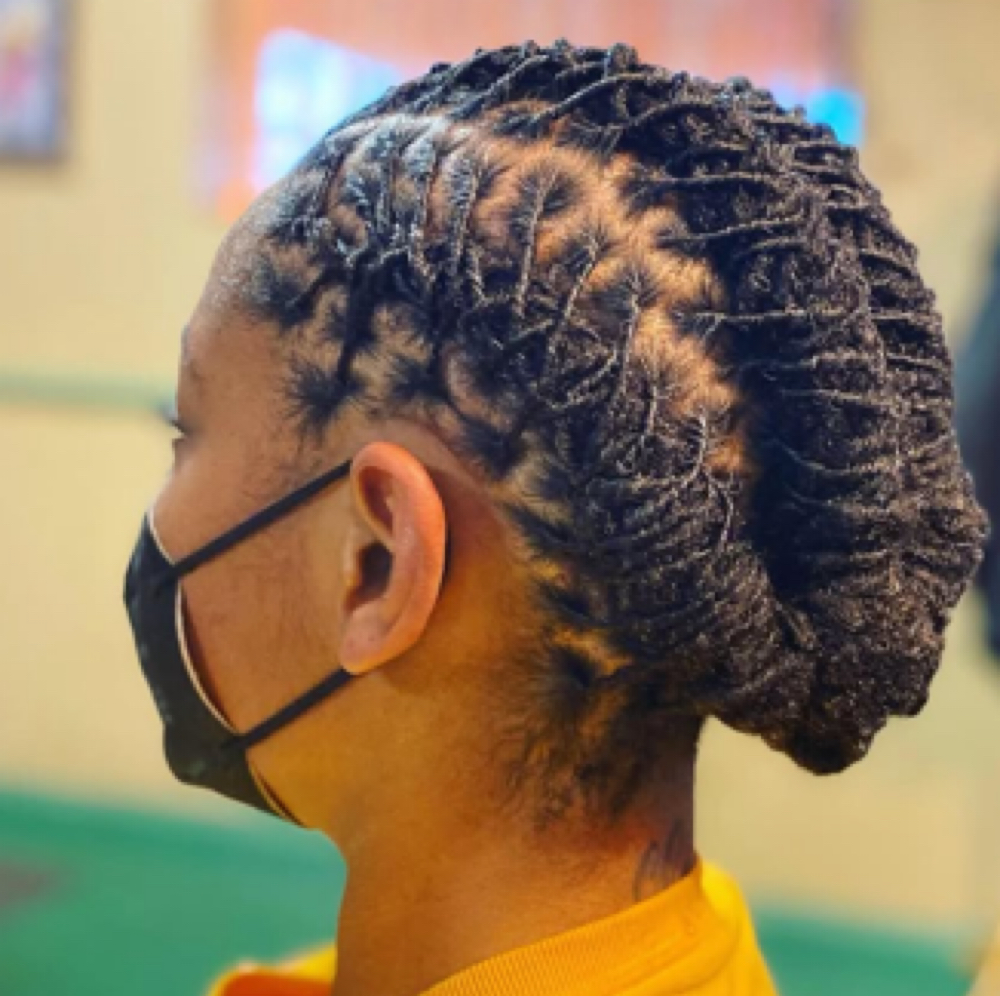 Re-twist Small Locs + Style at Butterfly Styles | Natural Locs in Long Beach, CA