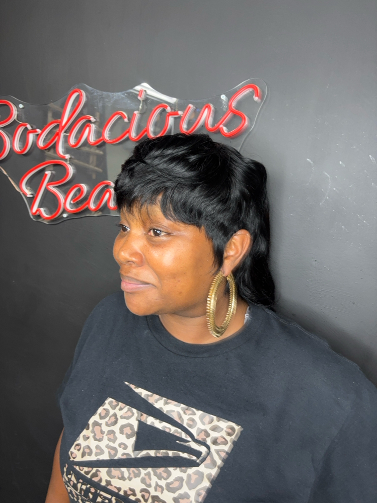Long Mullet Style at Bodacious beauty salon in Winston Salem, NC