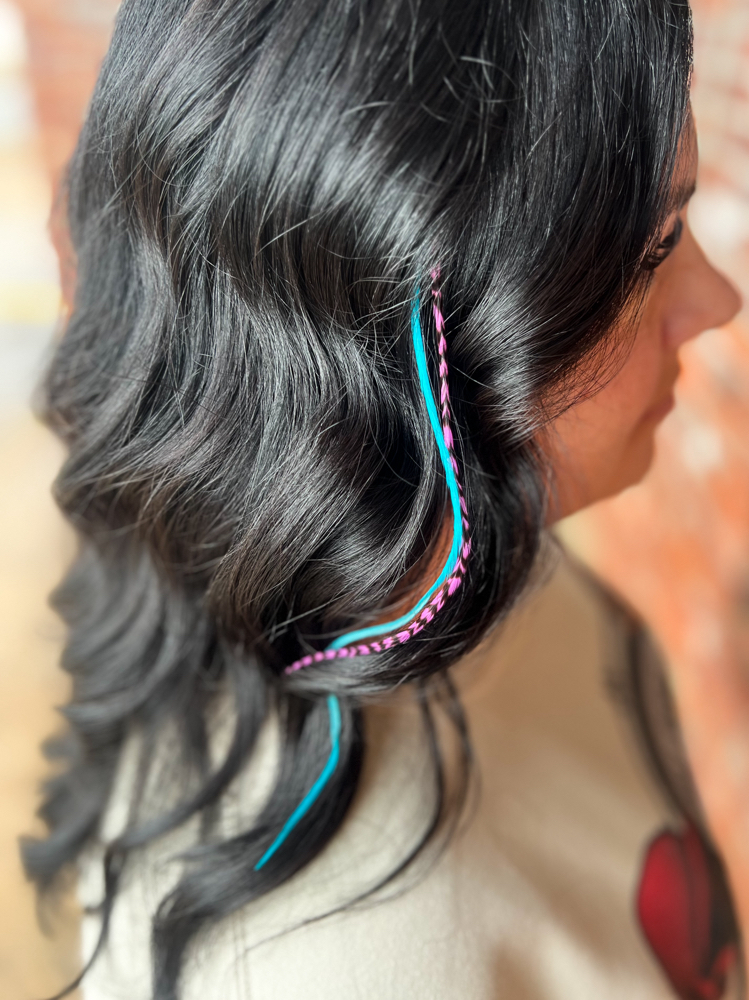 Hair Feathers- 3 Feathers at Hair by Melanie Y. in Muskogee, OK
