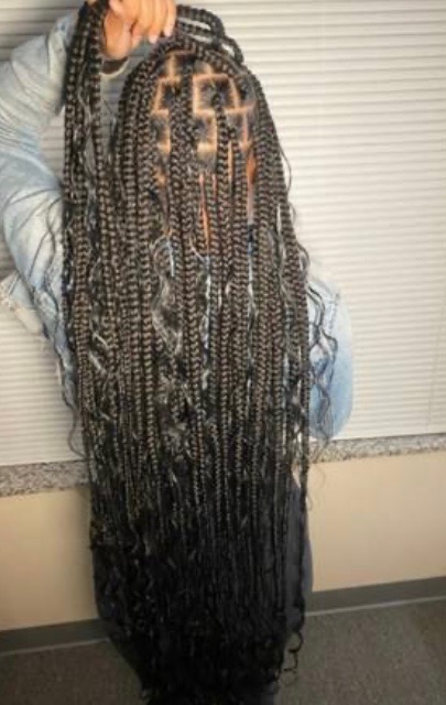 Bohemian Box Braids Human Hair