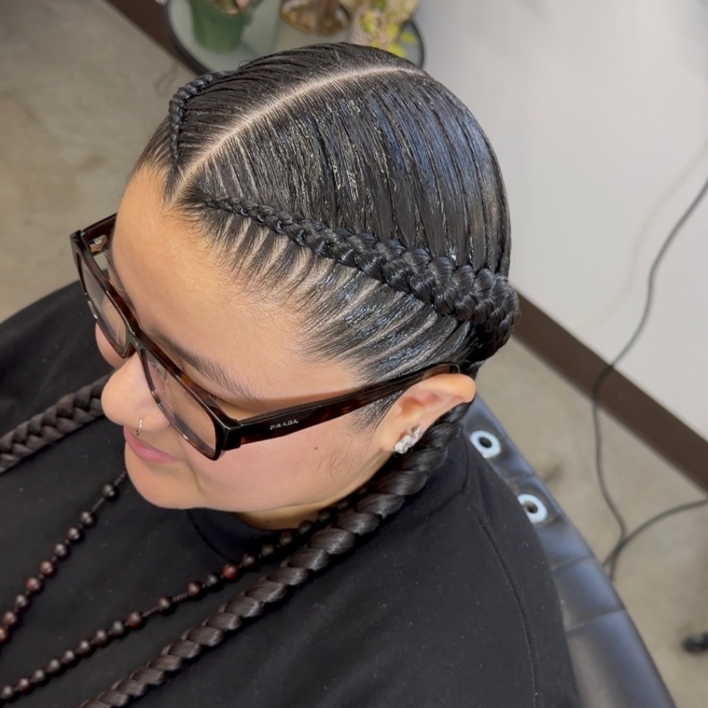 2 Natural Braids (LADIES) at JayBug Braids & Styling in Pomona, CA