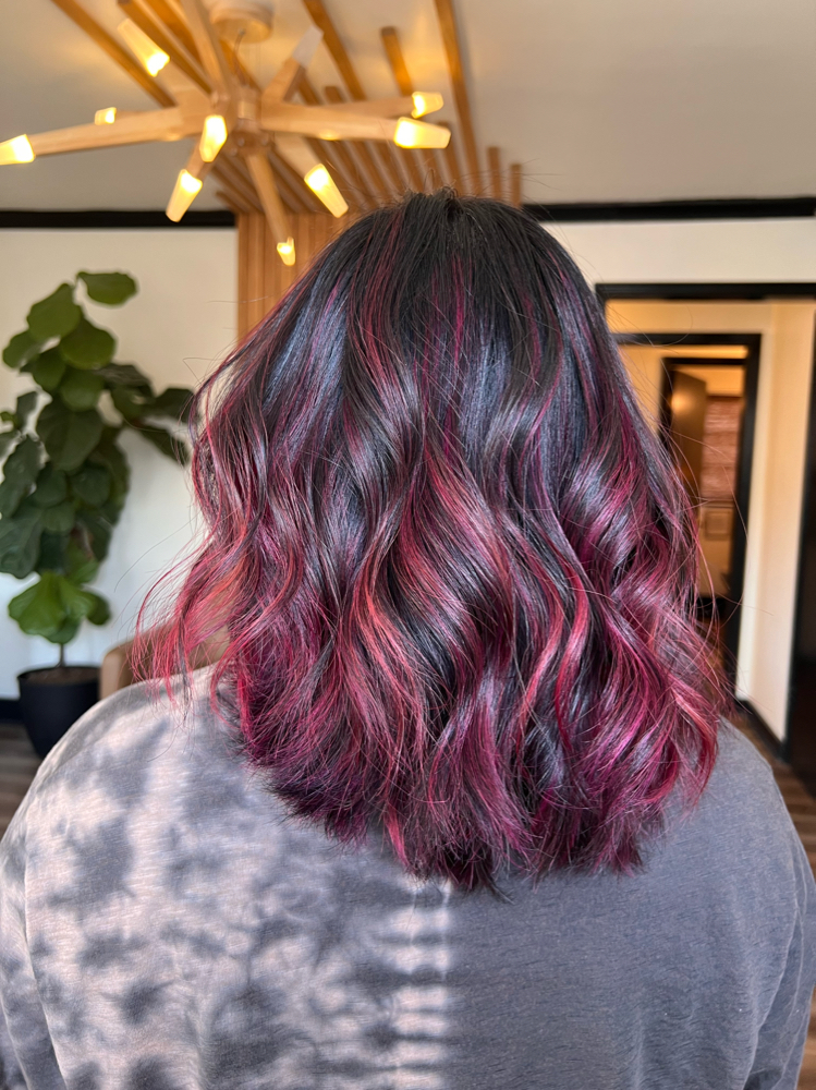 Vivid Color Balayage