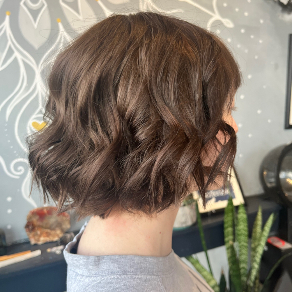 Womens Haircut Short Chin Length at Deuces Hair in Denver, CO