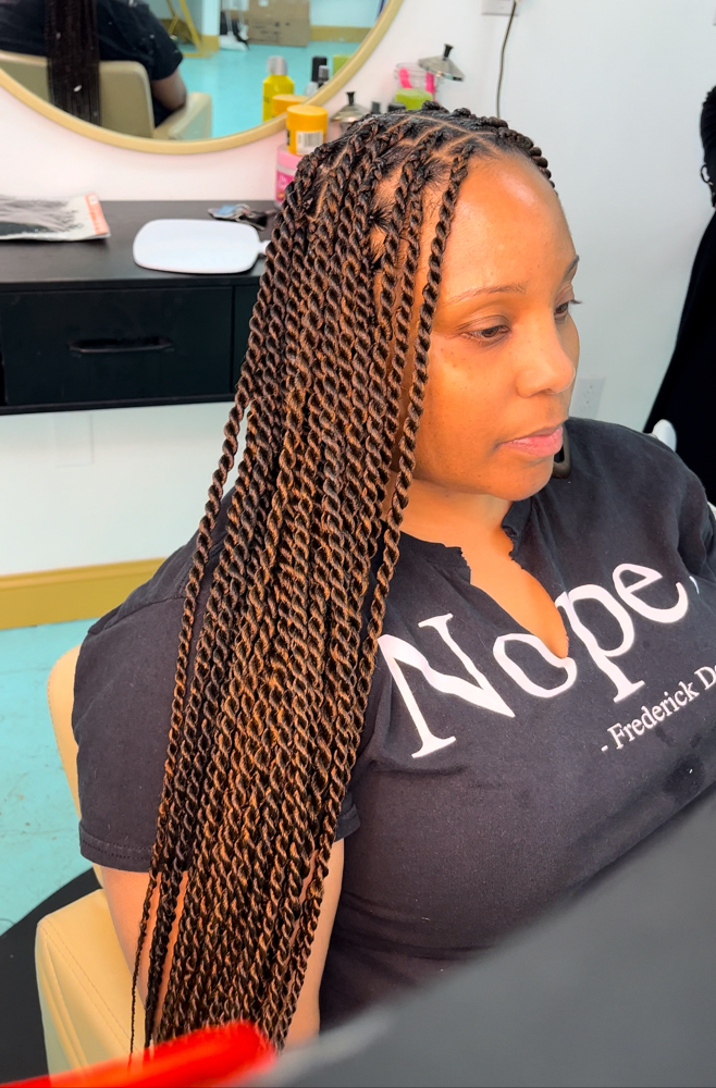 Small Senegalese Twists at Sue’sGiftedHands in Midlothian, VA
