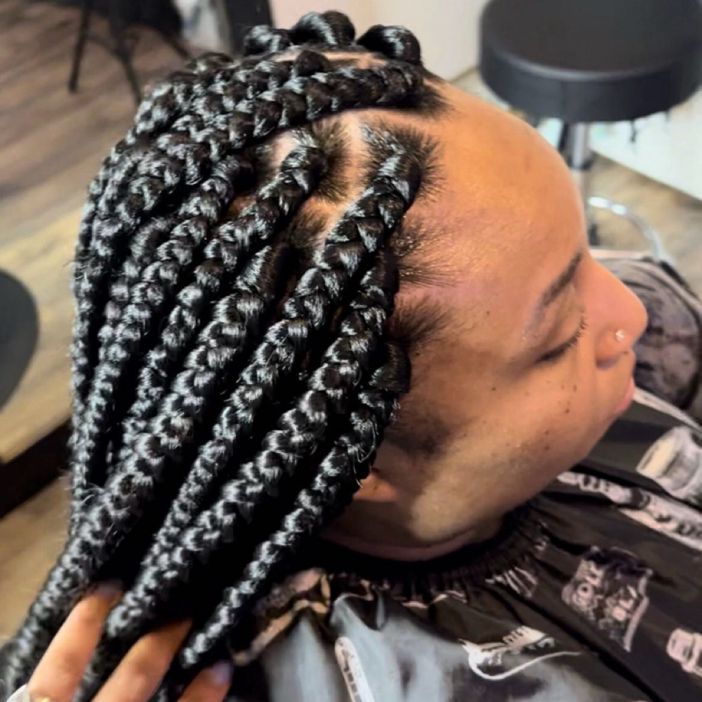 Large Traditional Box Braids at Natasha Martin Hair Vision LLC in Greensboro, NC