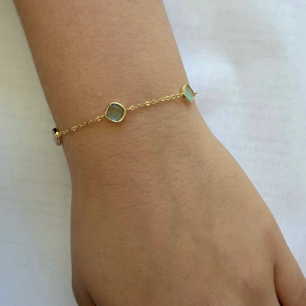 14K Multi Color Stone Bracelet at Nude Skin Aesthetics in San Pedro, CA