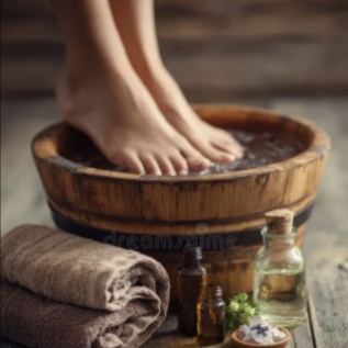 Custom Herbal Foot Soak Massage at Bliss Beauty Bar in Houston, TX