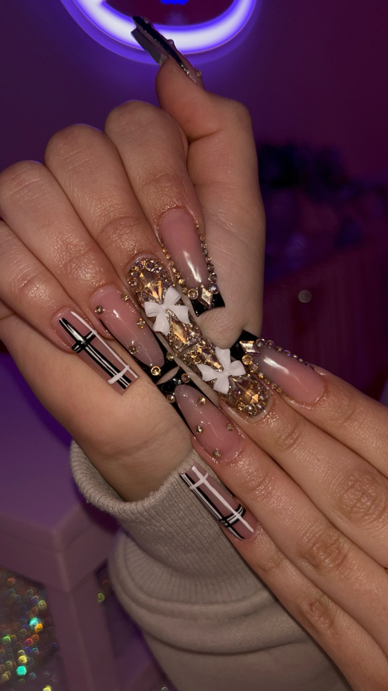 acrylic long nails
