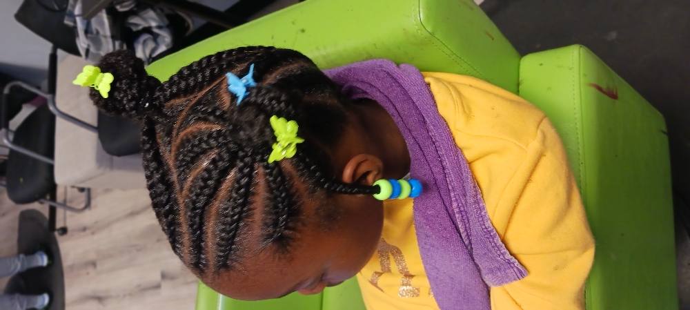 Kids Cornrow  W/o Hair Lg