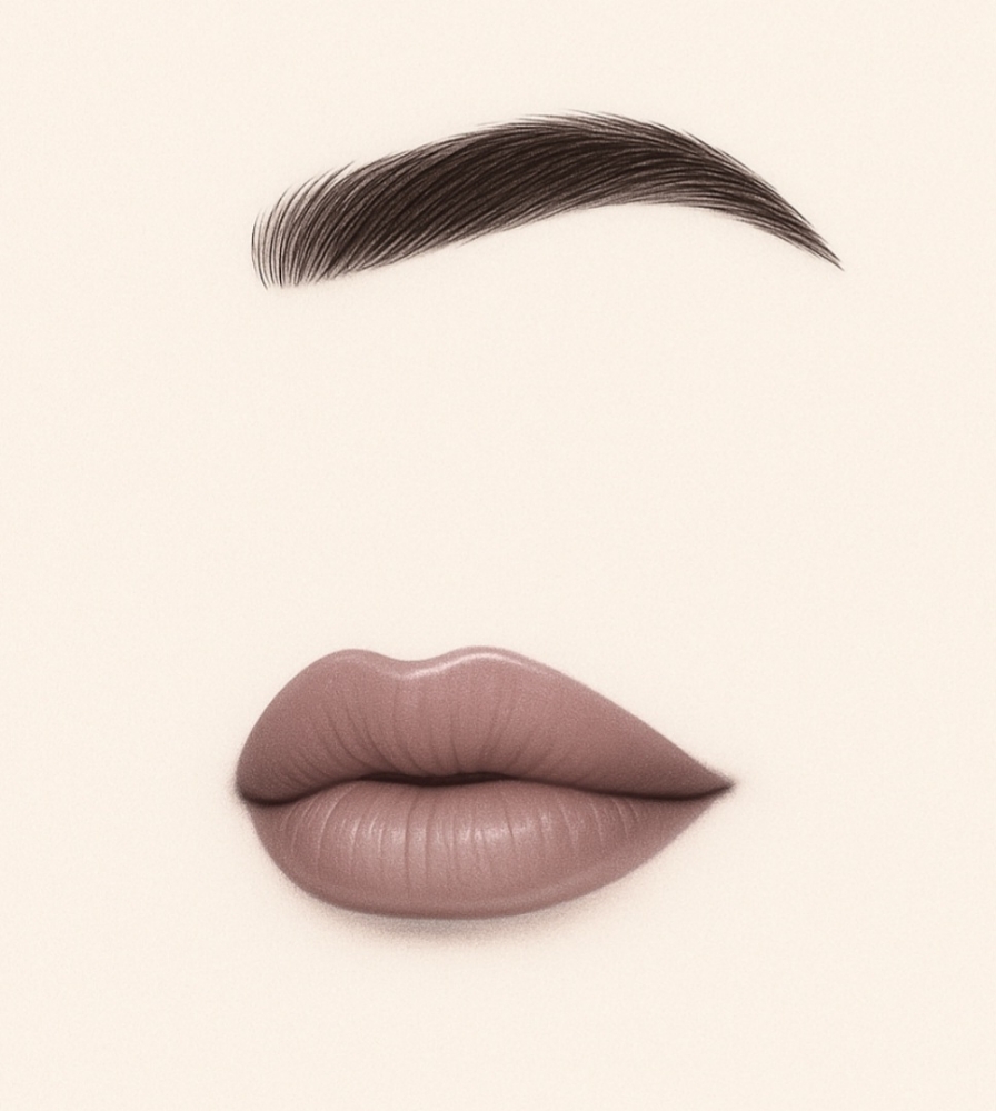 Lip And Eyebrow