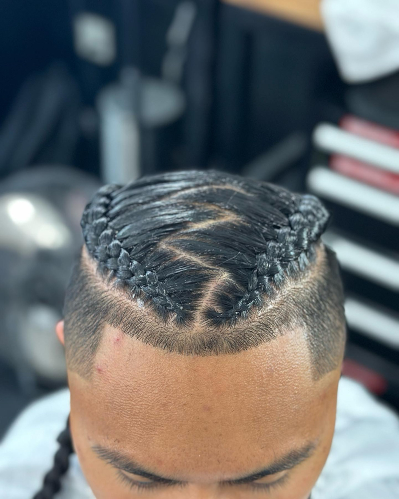 2 Braids at Sacredbarber in Sacramento, CA