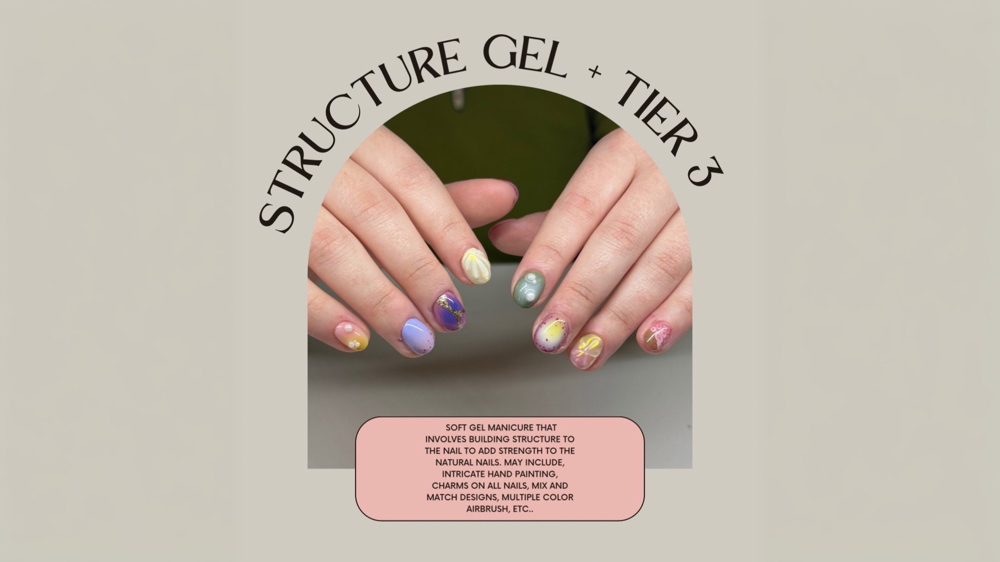 Structured Gel Mani + Tier 3 Art