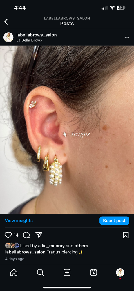 Tragus Piercing