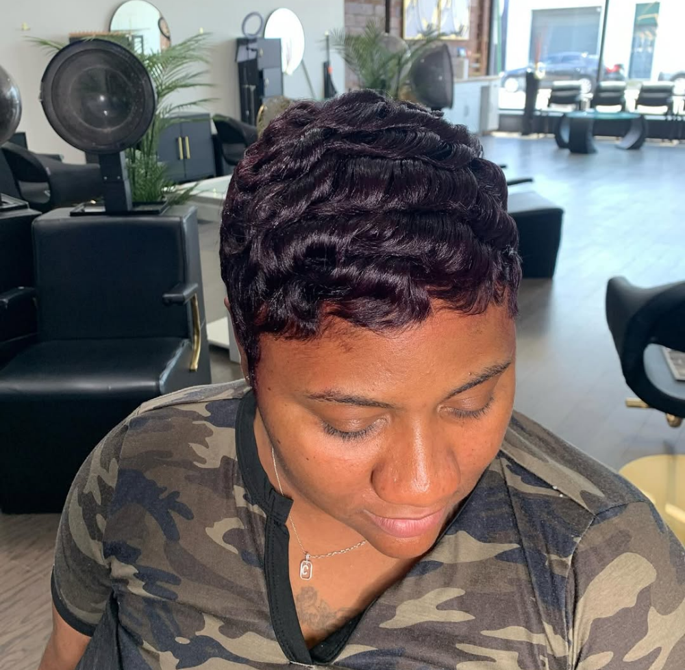 Relaxer/Cut/Style at Top Tier Beauty Experience in Cincinnati, OH