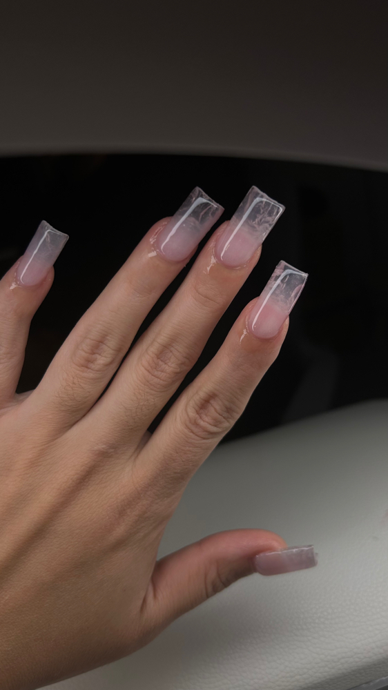 Acrylic fill in at Nails By Jose in Winston Salem, NC