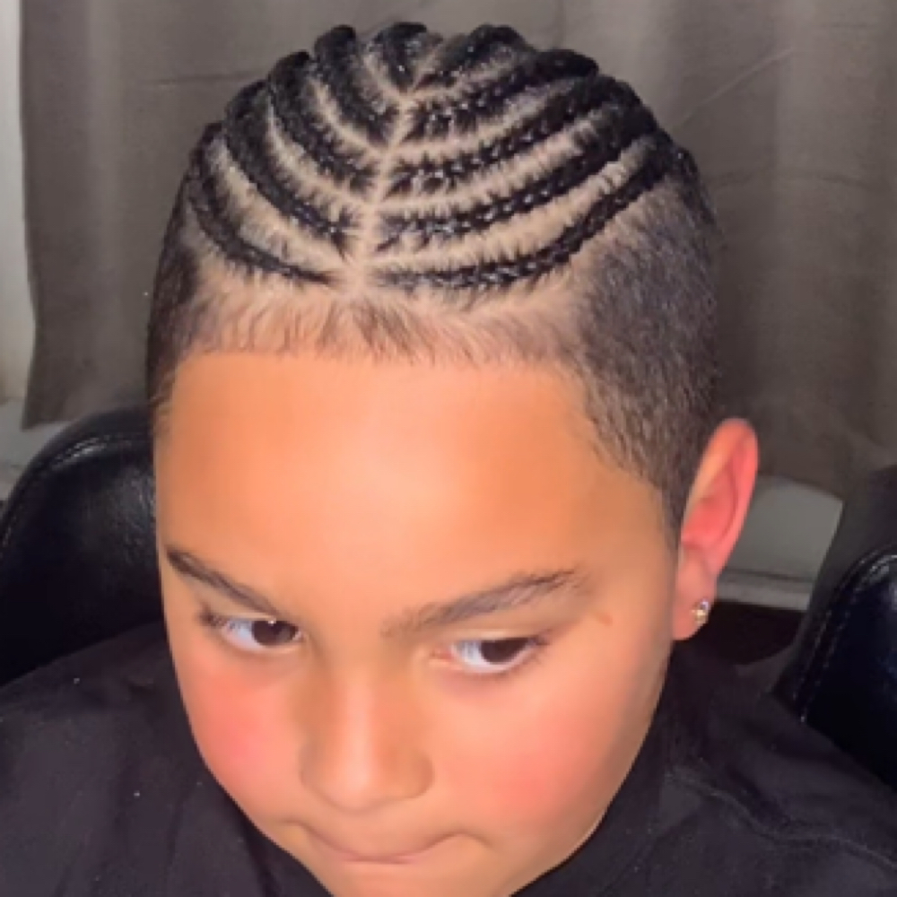 Kids Cornrows Ages 3-10 at Charming Clean Braids in Fayetteville, NC