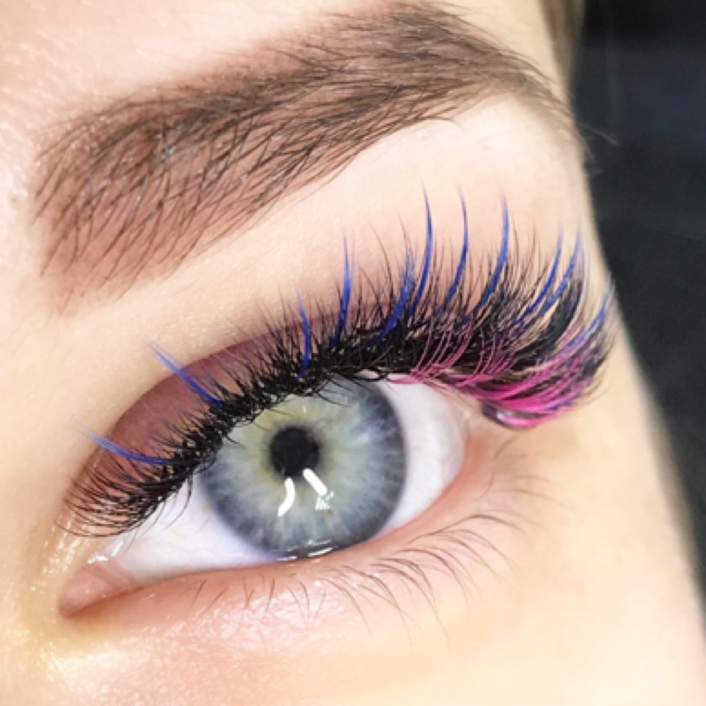 Colored Lash Extensions at Dona Pmu Studio in Jacksonville, FL