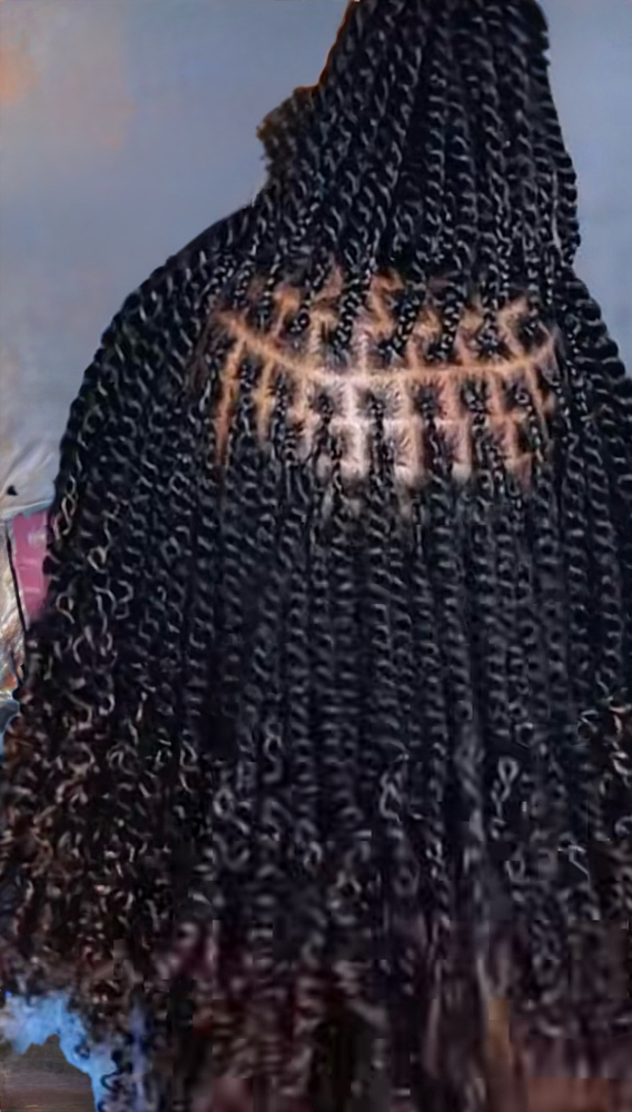 Two Strand Twists W/extensions at Anointed Hands in Southaven, MS