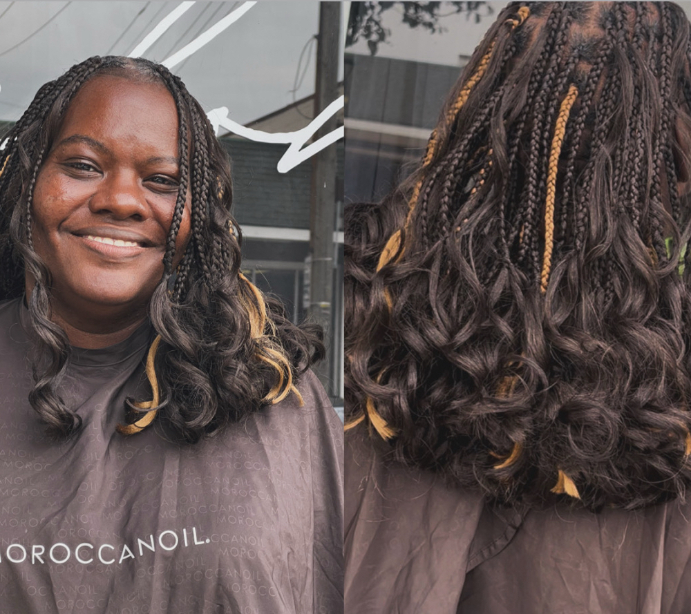 French Curl Braided Bob