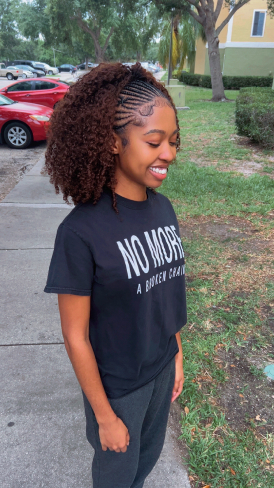 Braids in front ONLY