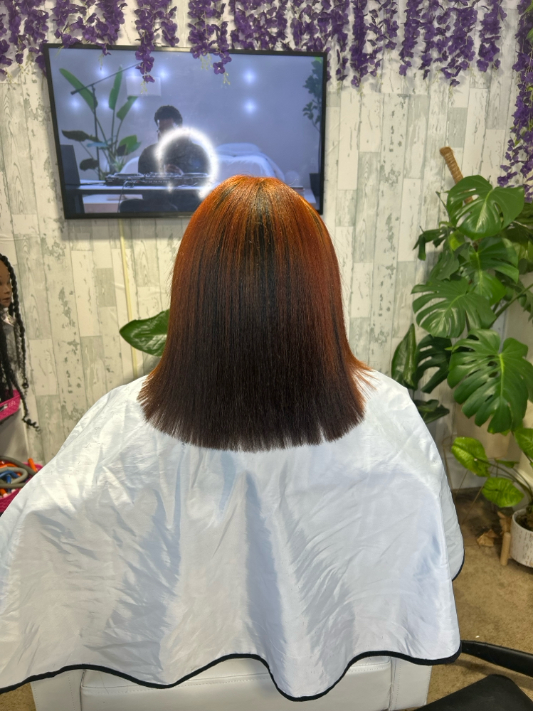 Silk Press,Cut,&Treatment at Magnified looks in Douglasville, GA