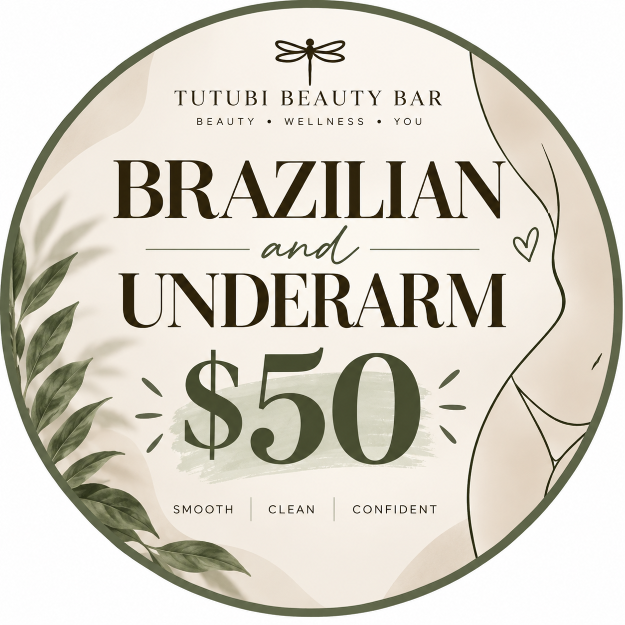 Brazilian + Underarm Wax Promo at Tutubi Beauty Bar in Englewood, NJ