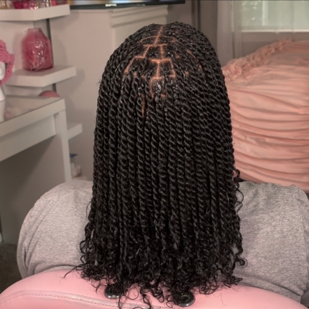 MEDIUM MINI TWIST at Braids By Titi in Bowie, MD