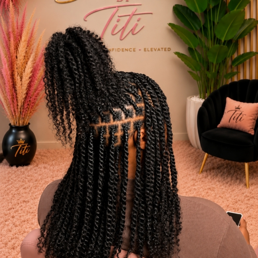 MEDIUM MINI TWIST at Braids By Titi in Bowie, MD