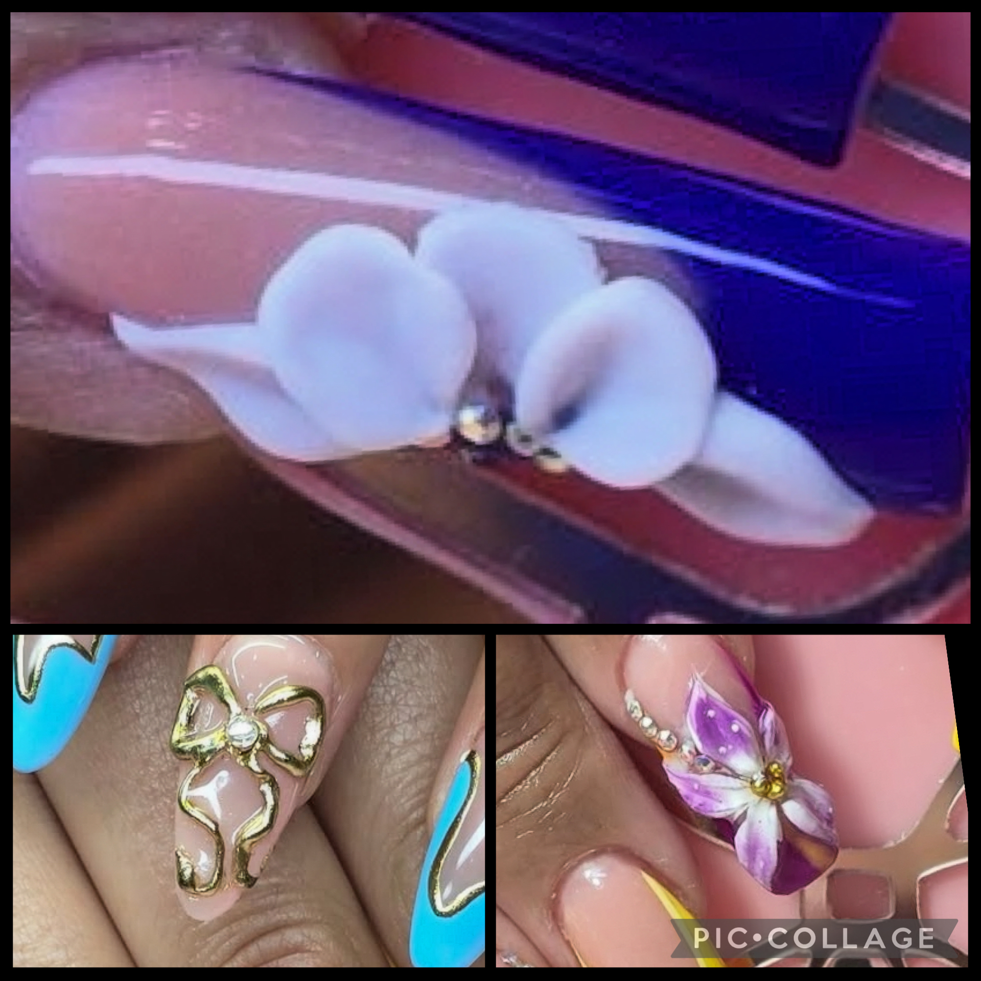 3D Flower/Bows Acrylic/Gel