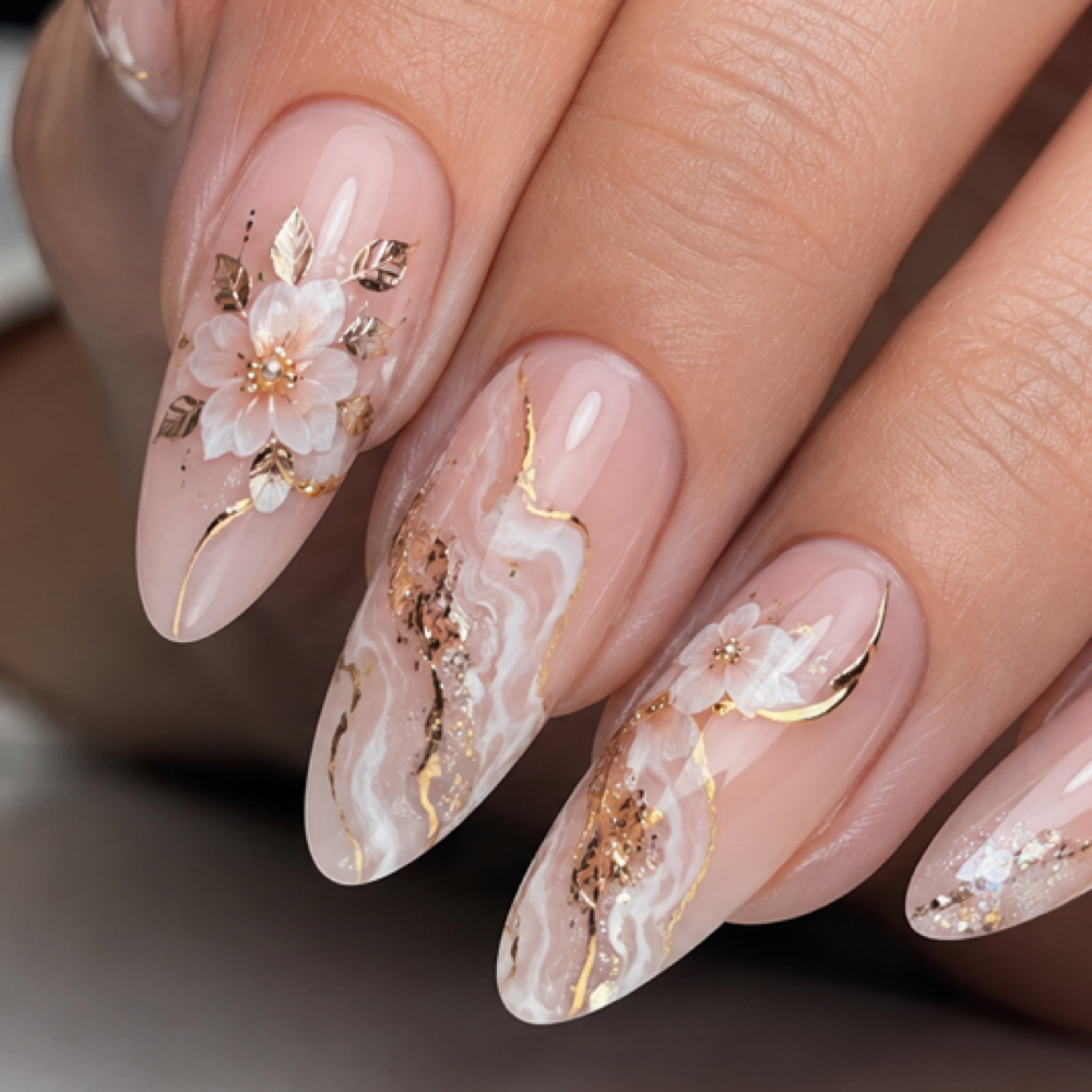 Detailed Nail Art at Julia Nails Florida in Orlando, FL