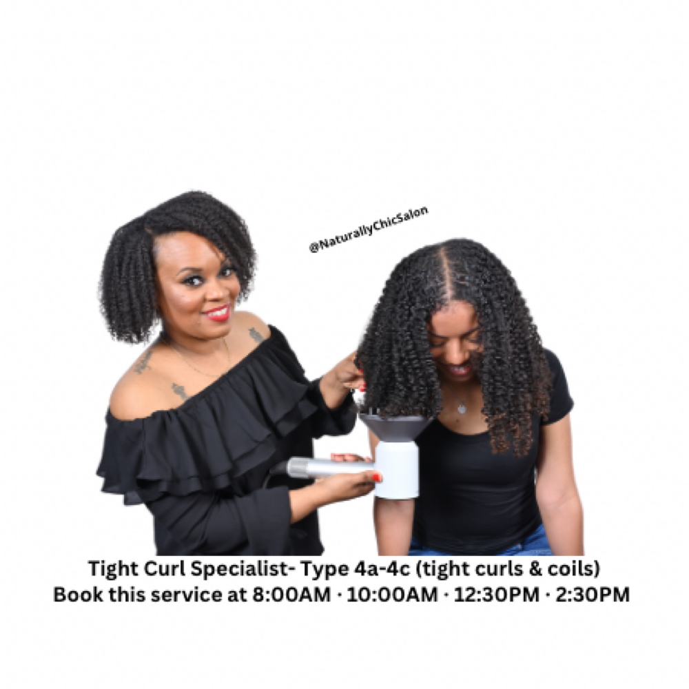 Curated Curl Lesson + Wash & Go at Naturally Chic Salon in Columbus, OH