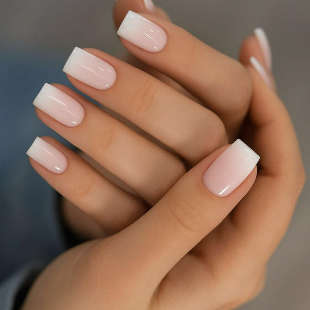 Acrylic Ombre Short Square at NOVAGEM NAILS in Von Ormy, TX