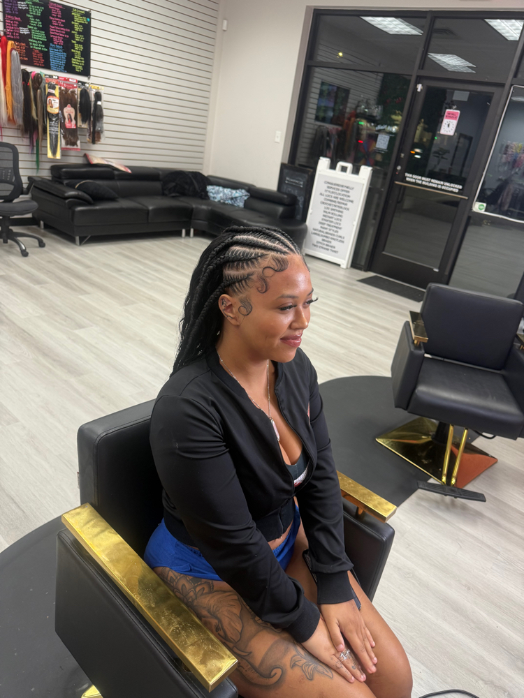 Front Fulani Braids