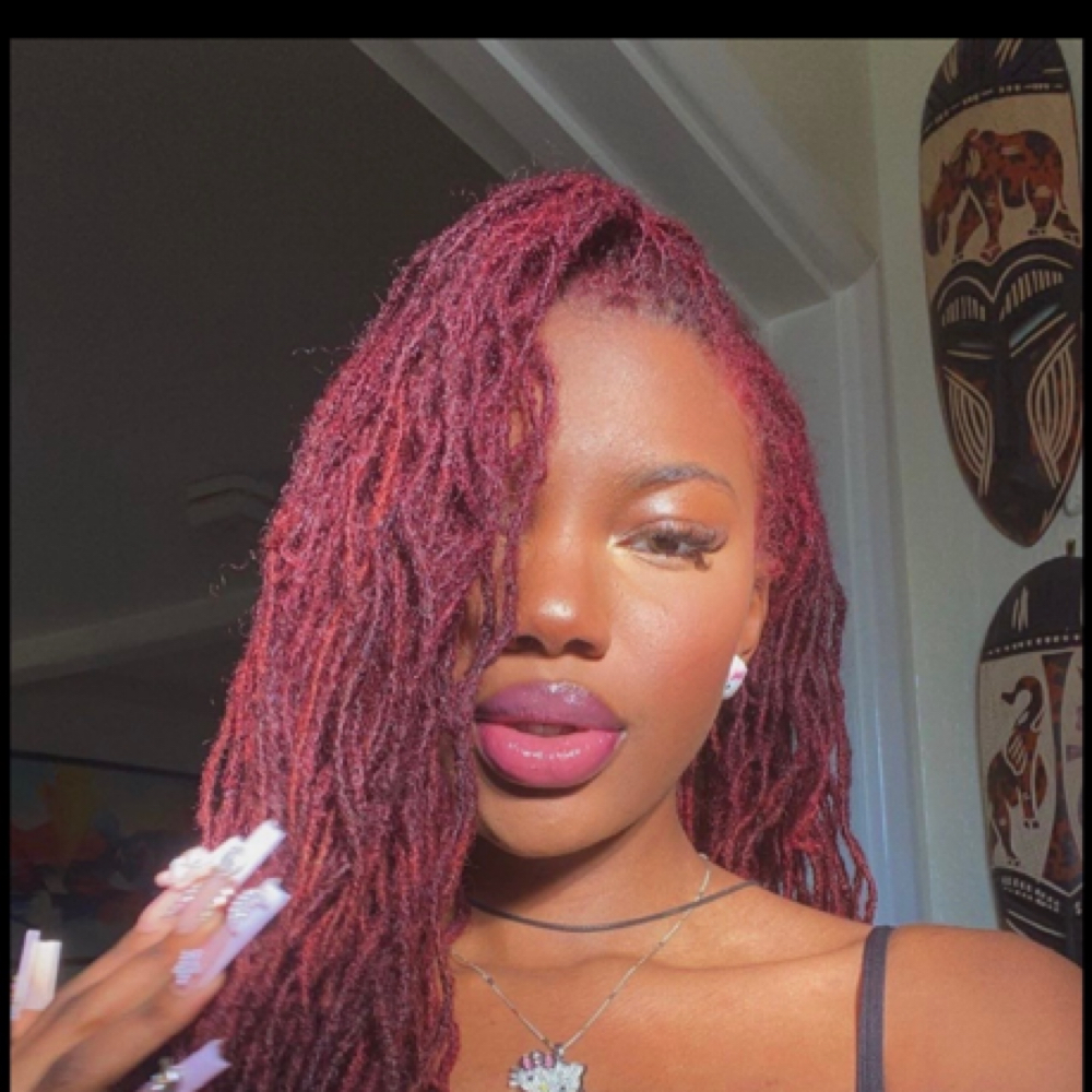 Color Over Locs at Cute, Simple and Classy Beauty Lounge in Fairfield, CA