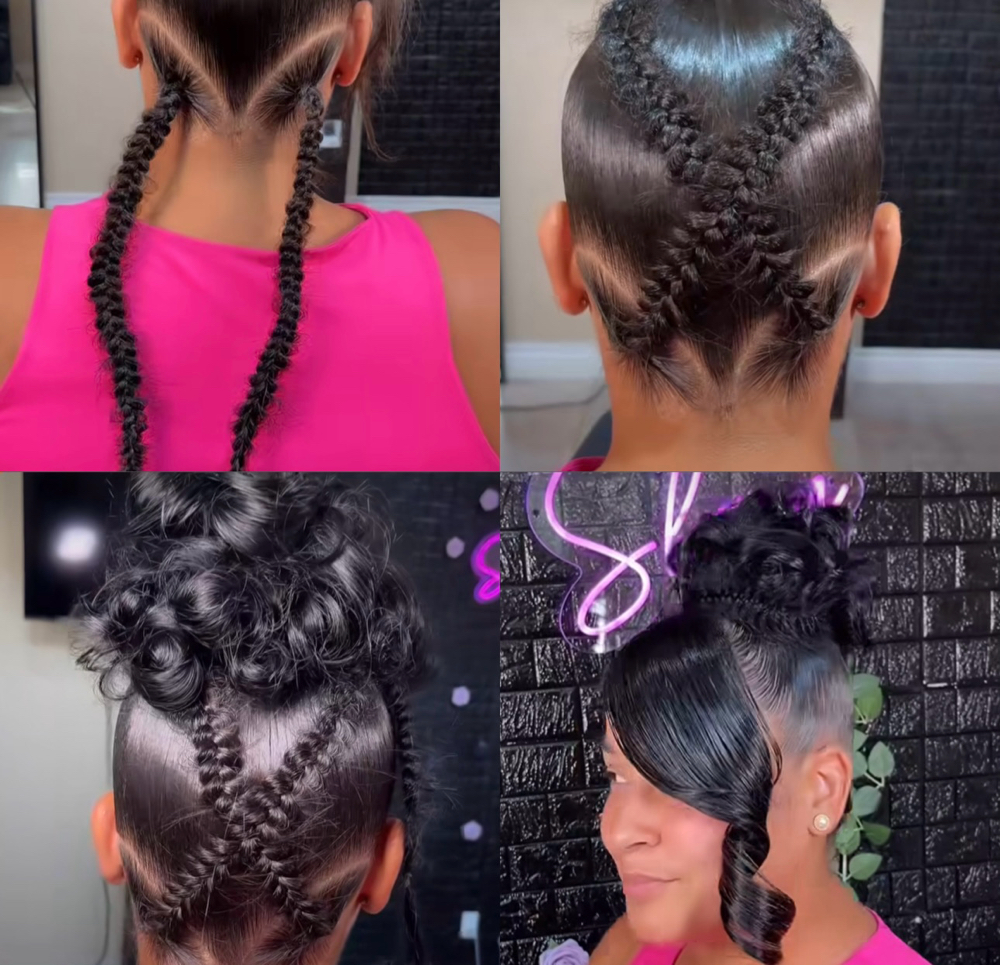 BUTTERFLY BRAID UPDO ✨