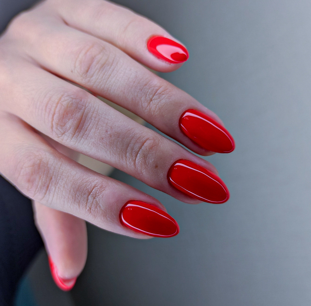 Gel Manicure without Design