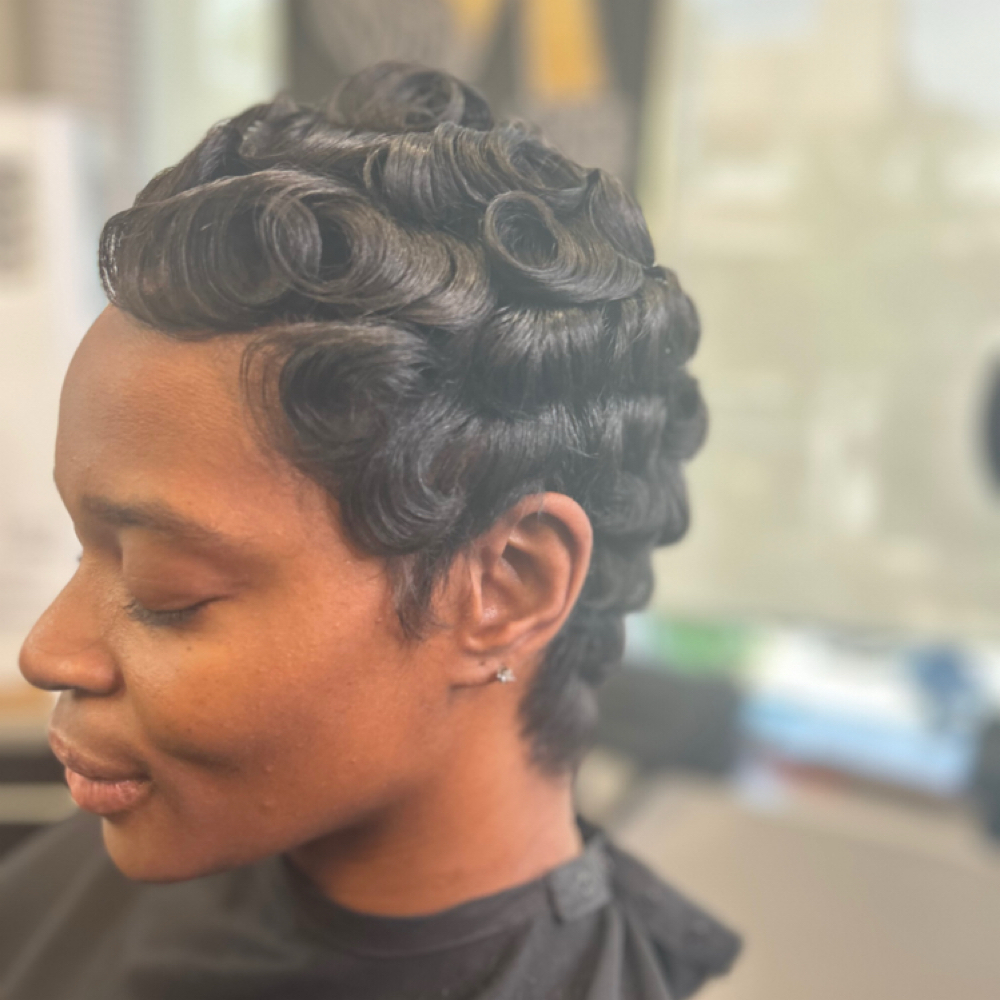 Pixie Cut And Style at Mane lane salon in Sugarland, TX