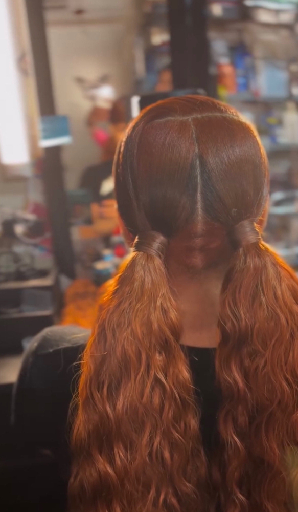 Two Ponytails W Swoop
