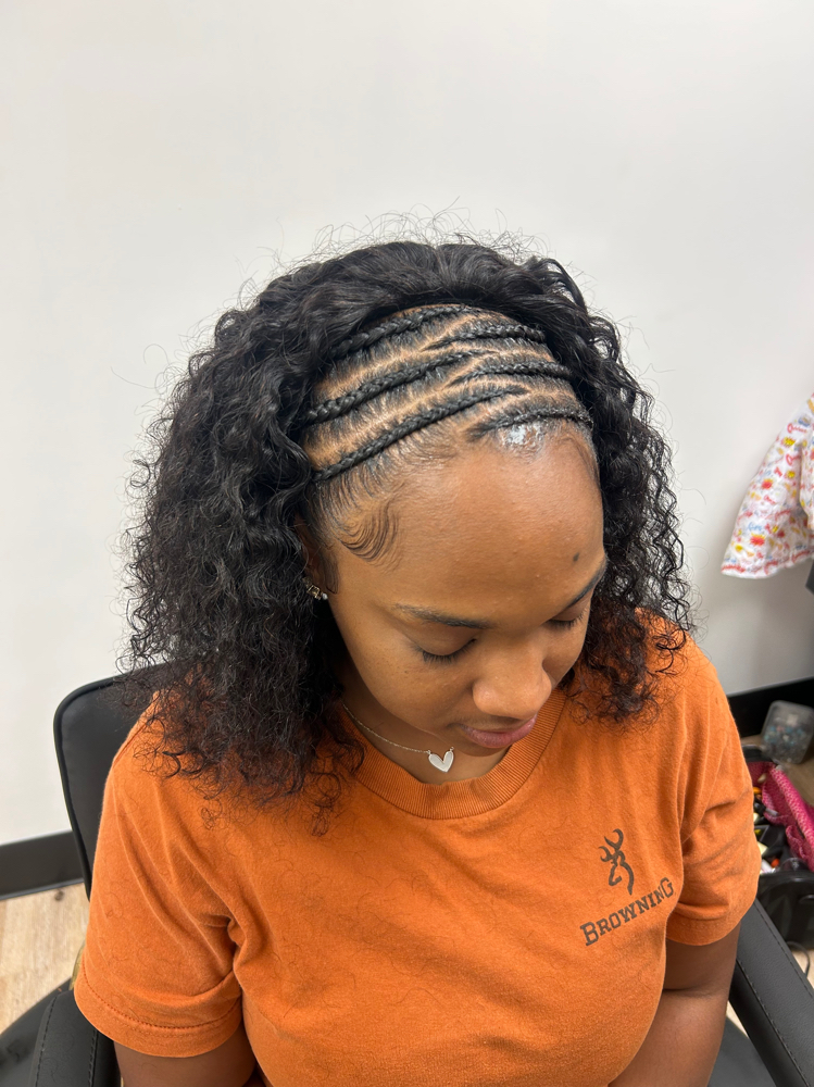 Half Braids Half Quick Weave